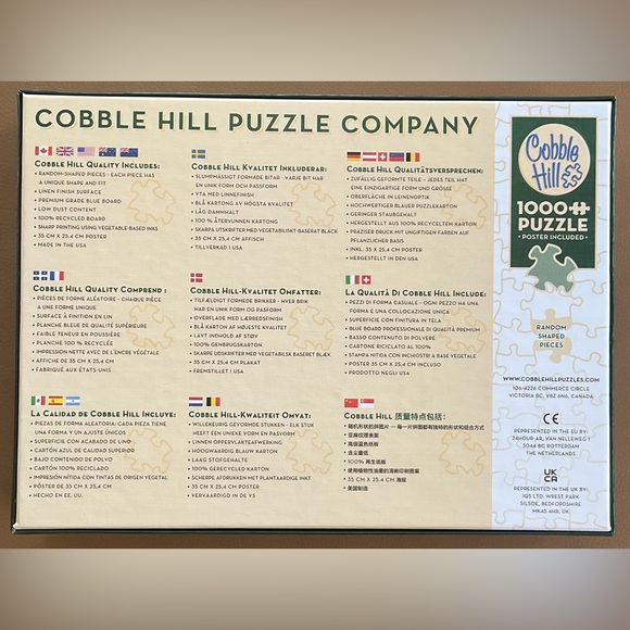 Cobble Hill “Art Nouveau Tiles” 1000 piece puzzle - Picture 2 of 5